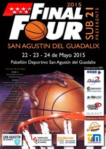 Cartel Final Four 2015 de Baloncesto en San Agustín de Guadalix
