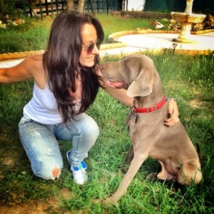María, cuidadora de perros 