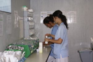Enfermeras del Puerta de Hierro de Majadahonda trabajando