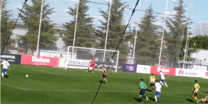 La jugada del gol entre Joao Pedro y Borja