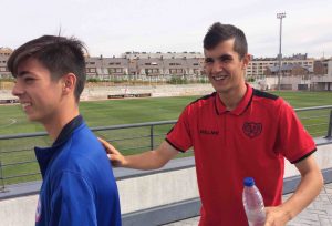 Reencuentro en la grada: Héctor y Gaby (ex Majadahonda)