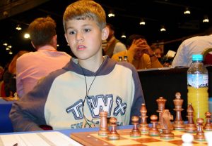 Magnus Carlsen, con 13 años