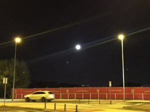 Fotografía de la Luna Llena realizada por Narciso de Foxá desde el Cerro del Espino
