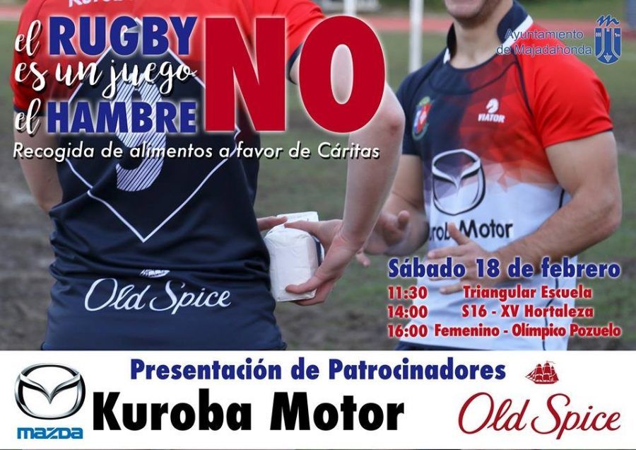 Rugby: CR Majadahonda recoge alimentos junto a Cáritas para las familias majariegas necesitadas