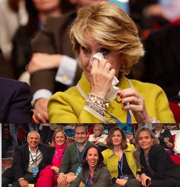 Sonrisas, aplausos y lágrimas en la despedida del PP de Majadahonda a Esperanza Aguirre