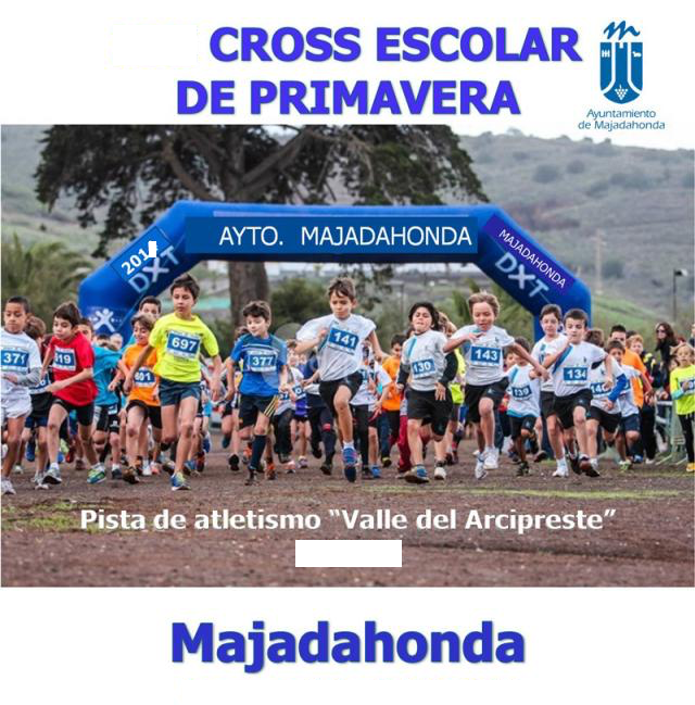 Más de un millar de niños participan en el Cross de Primavera de Majadahonda