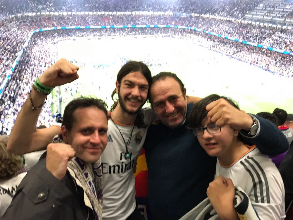 Una familia de Majadahonda, testigo en Cardiff de la 12ª Copa de Europa del Real Madrid