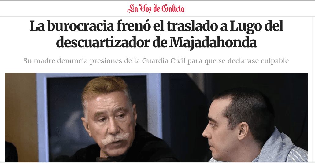 La burocracia impidió trasladar con su madre al «descuartizador de Majadahonda»