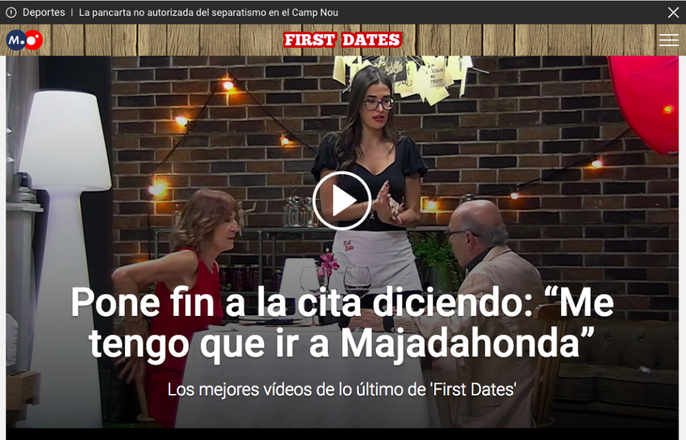 «Me tengo que ir a Majadahonda», la excusa de «First Dates» que triunfa en toda España