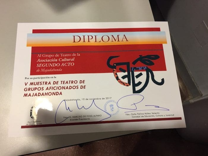 Cuatro asociaciones de Majadahonda, galardonadas en la V Muestra de Teatro Aficionado Cuatro asociaciones de Majadahonda, galardonadas en la V Muestra de Teatro Aficionado