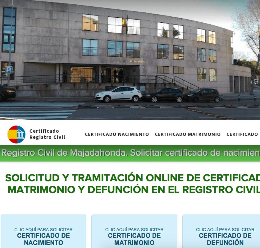 “Legal Today” denuncia la web “Registro Civil de Majadahonda” por cobrar certificados gratuitos