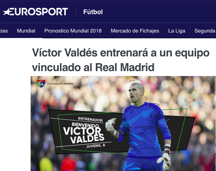 La prensa dice que Valdés rechazó al Rayo Majadahonda por desvincularse del Barsa y entrenar un Juvenil A