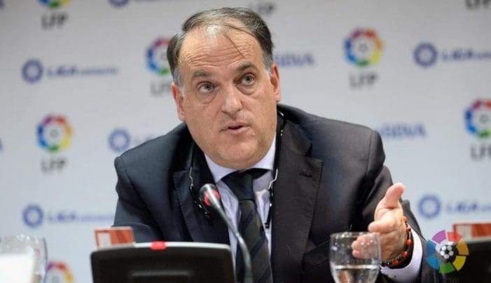 Javier Tebas desmiente a Vedia (Rayo Majadahonda): “No habrá descensos” Javier Tebas desmiente a Vedia (Rayo Majadahonda): “No habrá descensos”