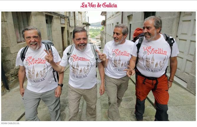 «Los Mellizos de Majadahonda» se hacen famosos recorriendo el «Camino de Santiago»