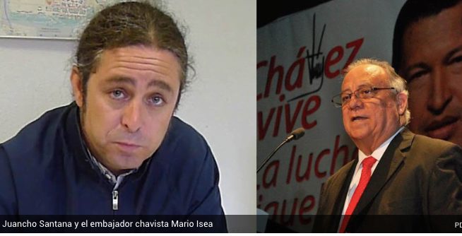 El ex concejal de IU Majadahonda Juancho Santana vuelve a la embajada de Venezuela con Maduro