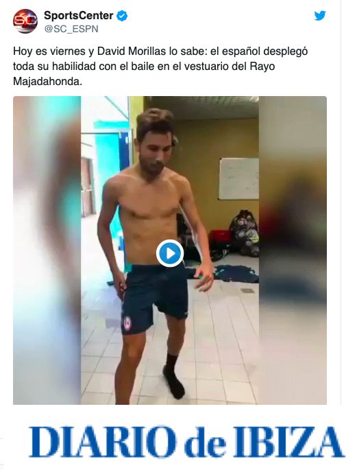 Morillas traslada a Ibiza la antigua juerga del vestuario del Rayo Majadahonda: «Soy alegre, positivo y muy extrovertido»