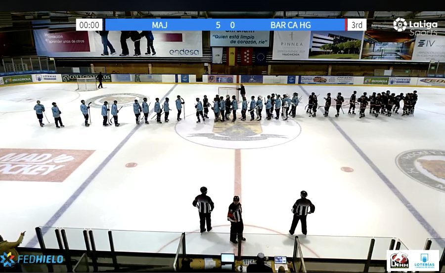 Hockey Hielo: «partidazo» del SAD Majadahonda con «manita» al FC Barcelona (5-0)