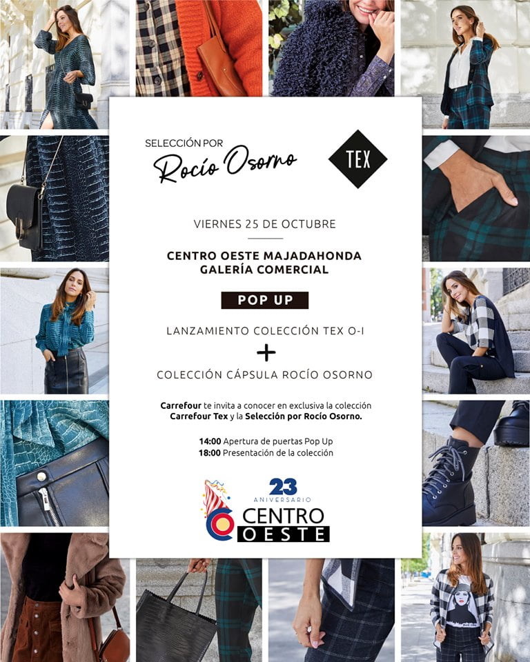 influencer Rocío Osorno: moda Tex desde Carrefour