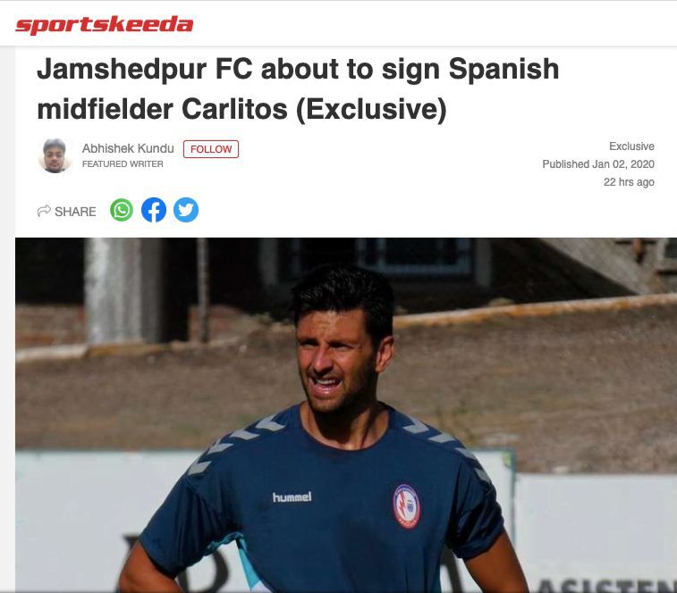 La prensa hindú da por hecho que Carlitos se va con Iriondo y se cae de la convocatoria ante Ferrol