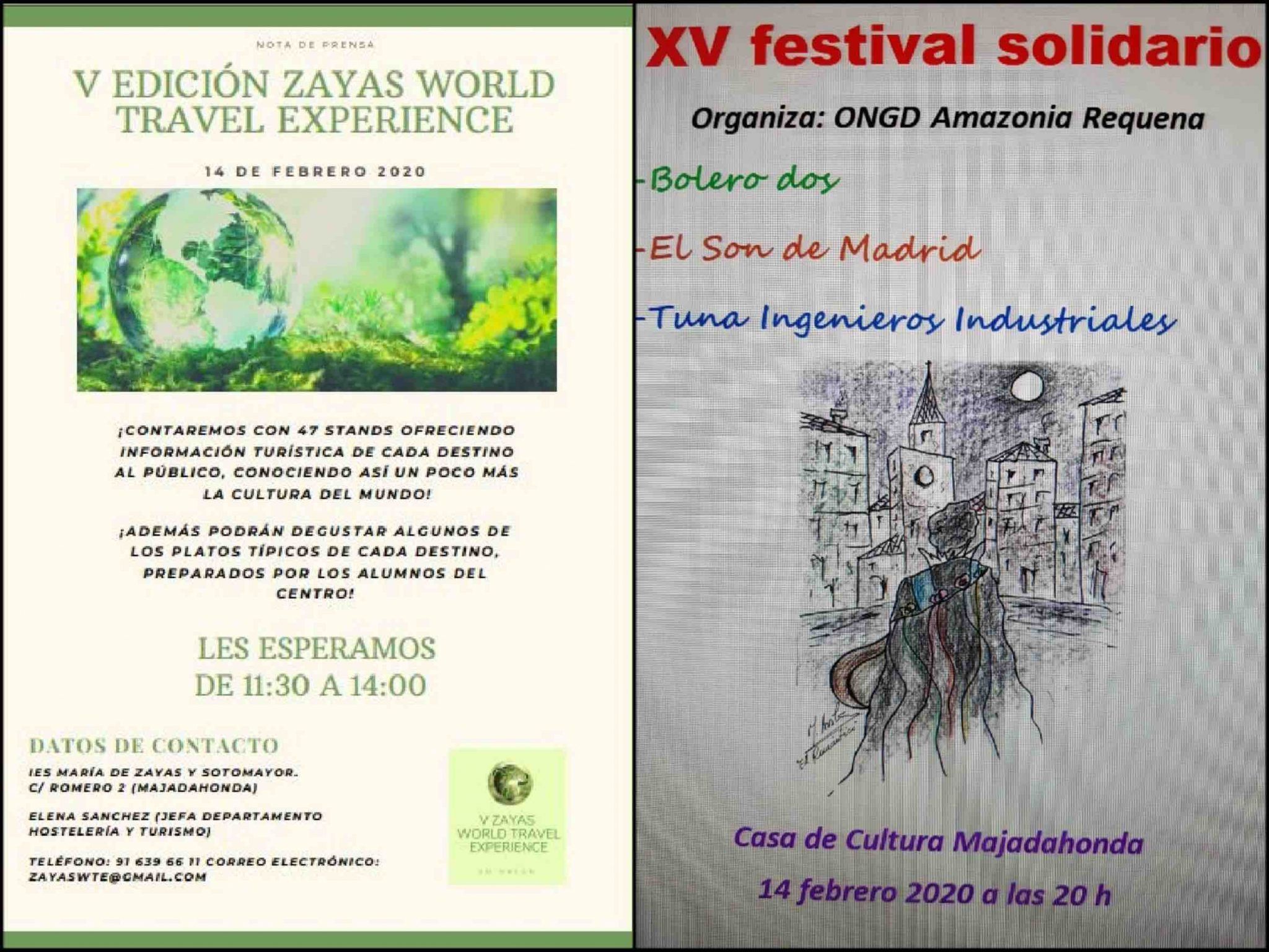 Cultura Majadahonda: gastronomía y turismo en el Zayas World Travel Experience y música solidaria del Festival Amazonia