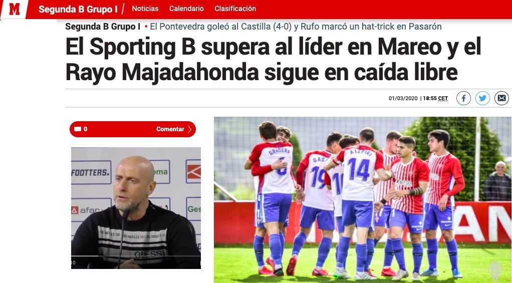 2ª B: la prensa deportiva habla de «caída libre» del Rayo Majadahonda en una catastrófica jornada de los equipos madrileños