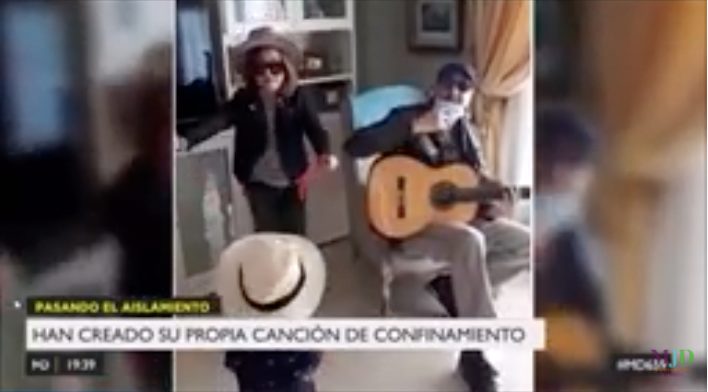 Una familia de músicos de Majadahonda agradece también a los periodistas su labor frente al coronavirus