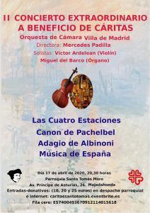 La Orquesta de Cámara Villa de Madrid celebra en Majadahonda su II concierto a favor de Cáritas