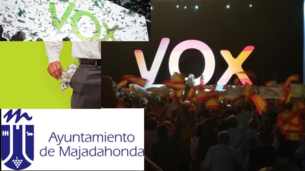 Vox anuncia que su subvención política en Majadahonda va a ONGs del Covid 19 pero el dinero irá a sus militantes