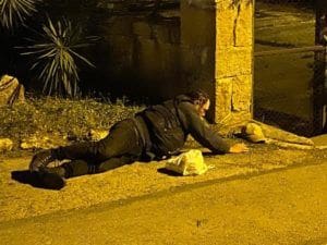mendigo muerto Majadahonda