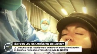 Sonsoles Onega envía las cámaras a Majadahonda con la reportera majariega que se hizo el test