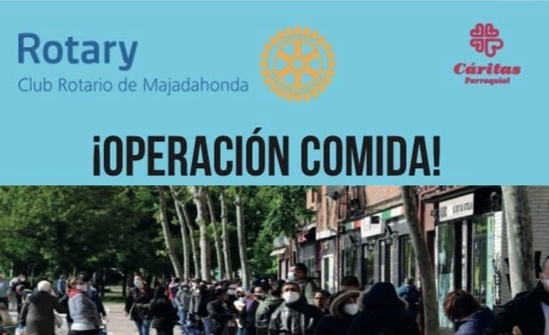 Los Rotarios de Majadahonda se convierten en el principal centro de ayuda alimentaria y solidaridad de la Comunidad de Madrid