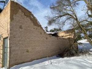 Instalaciones de GREFA destrozadas por la nieve