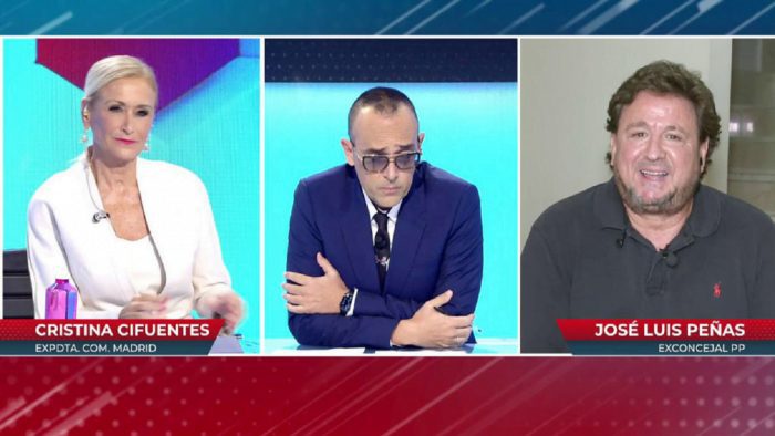 Risto Mejide enfrenta al ex concejal del PP en Majadahonda José Luis Peñas con la ex presidenta Cristina Cifuentes