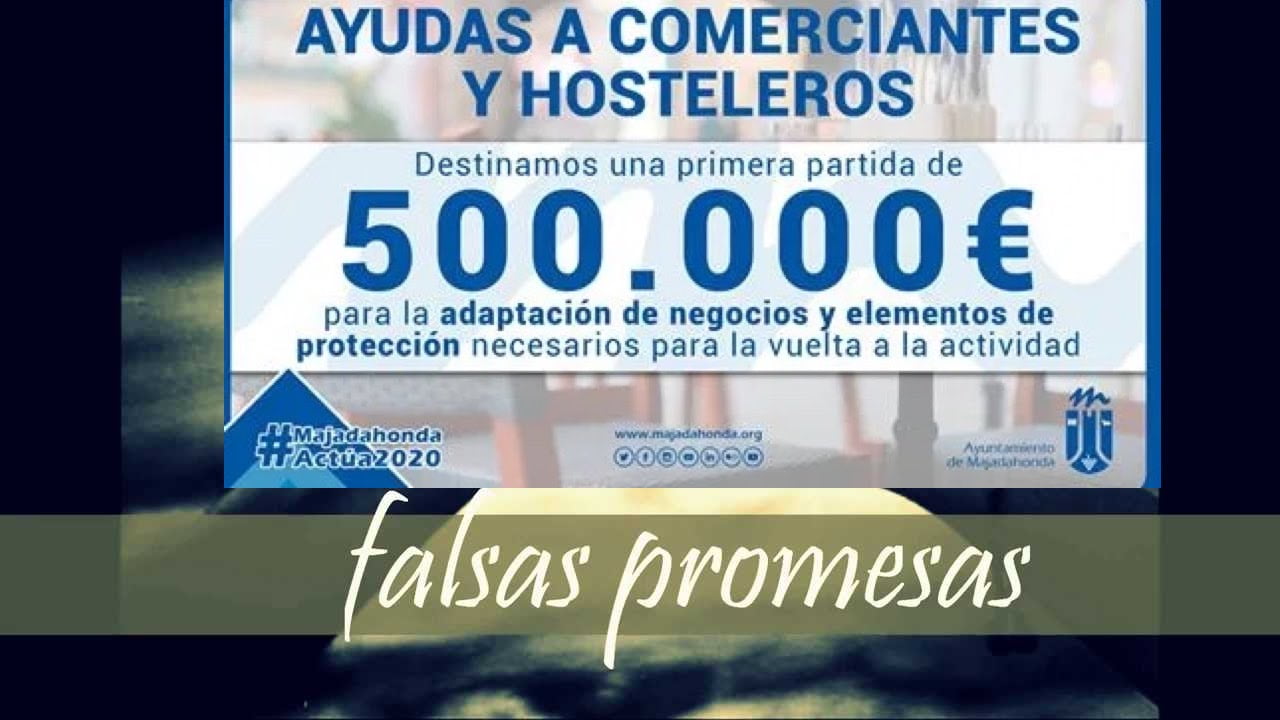 El PSOE tilda de «bochornoso» que PP y Vox hayan «recortado» 5 veces menos la promesa de los 500.000 € a los comerciantes de Majadahonda
