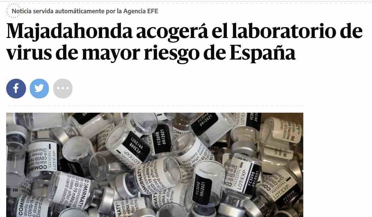 La prensa se hace eco del laboratorio de virus en Majadahonda: todas las noticias