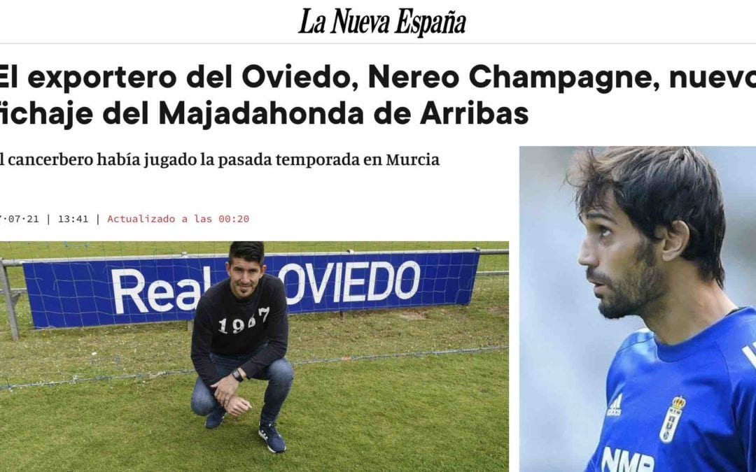 Fútbol Majadahonda: Alberto Alvarez (Alcalá), Nereo Champagne (prensa), Raúl Sánchez (libre)