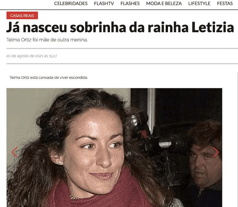 Nace en Majadahonda la sobrina de la Reina Letizia, segunda hija de Telma Ortiz