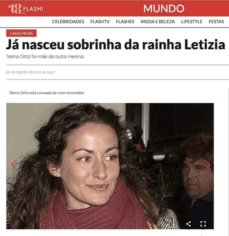 Nace en Majadahonda la sobrina de la Reina Letizia, segunda hija de Telma Ortiz