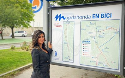 Ayuntamiento de Majadahonda: coste de la «campaña» sobre «movilidad sostenible» sin bicicletas y con un carril bici deteriorado