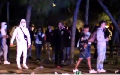 Un botellón en Villaviciosa (PP-Vox) obliga a intervenir a los antidisturbios de Las Rozas, Majadahonda y Boadilla para sofocarlo: 7 detenidos