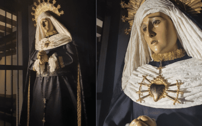 Majadahonda religiosa celebra los Días de Todos los Santos y Difuntos 2021 con una Virgen de la Soledad en riguroso traje de luto