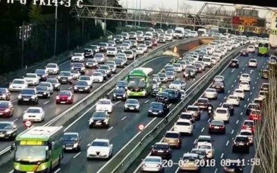 El atasco en la A-6 a la altura de Majadahonda continúa tras el puente de Todos los Santos y 30 millones de inversión