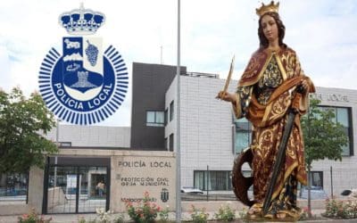 Majadahonda celebra su patrona con la entrega de una espada a Santa Catalina y una exhibición de drones, bicis y patrulla canina