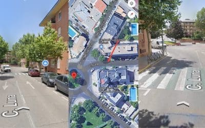 Dos madres y una hija heridas por un nuevo atropello en el paso de cebra de la calle Luna (Plaza de la Lealtad) de Majadahonda