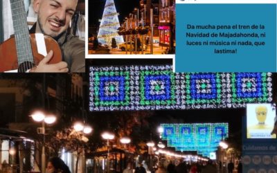 David de Calle: «¡luces y cosas útiles no, pero fotos del alcalde de Majadahonda en todas partes sí!»