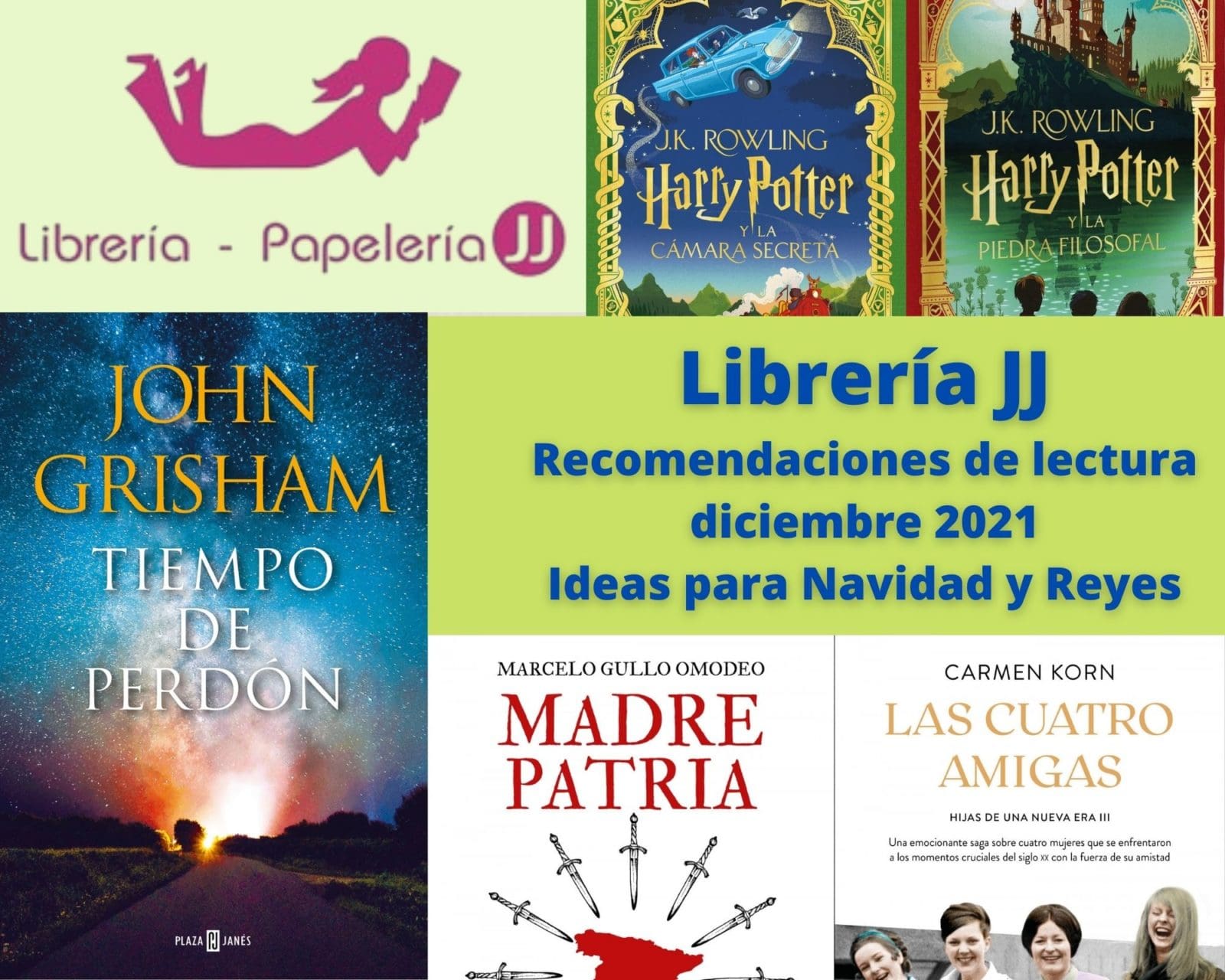 Diciembre 2021: recomendaciones de lectura para Navidad y Reyes de Librería JJ Majadahonda