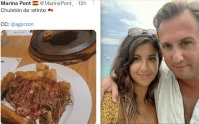 Majadahonda: la curiosa foto de una concejala del PP exhibiendo su «chuletón»
