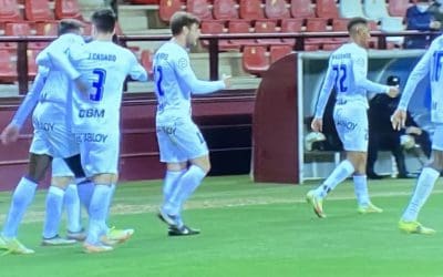 Rayo Majadahonda hace historia en Las Gaunas y muestra sus credenciales para ascender a 2ª A ante la UD Logroñés (0-1)