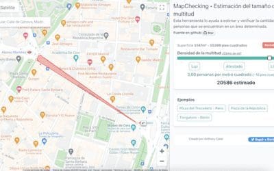 Un medidor que usa tecnología de Google cifra en 20.000 personas las que se manifestaron por Ayuso contra Casado