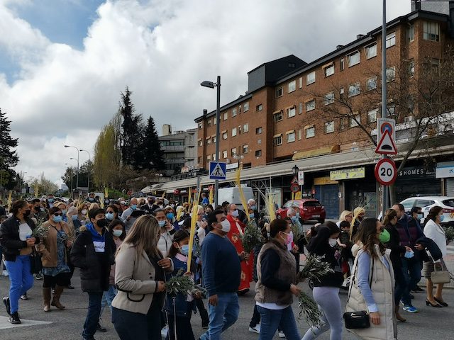 Una rápida procesión del Domingo de Ramos inaugura la Semana Santa 2022 en Majadahonda: 25 fotos del recorrido
